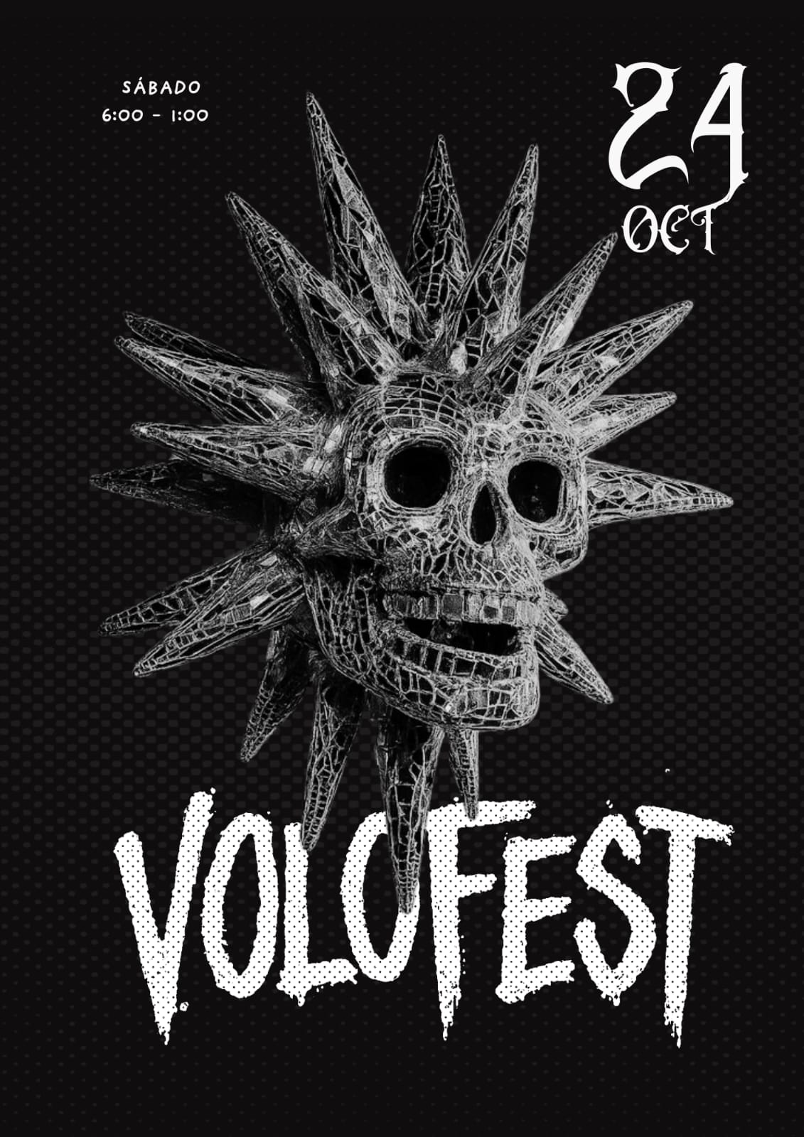 Cartel VOLOFEST — calavera