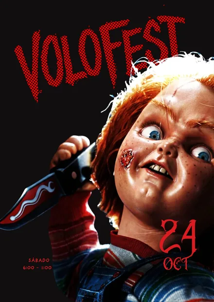 Cartel VOLOFEST — muñeco