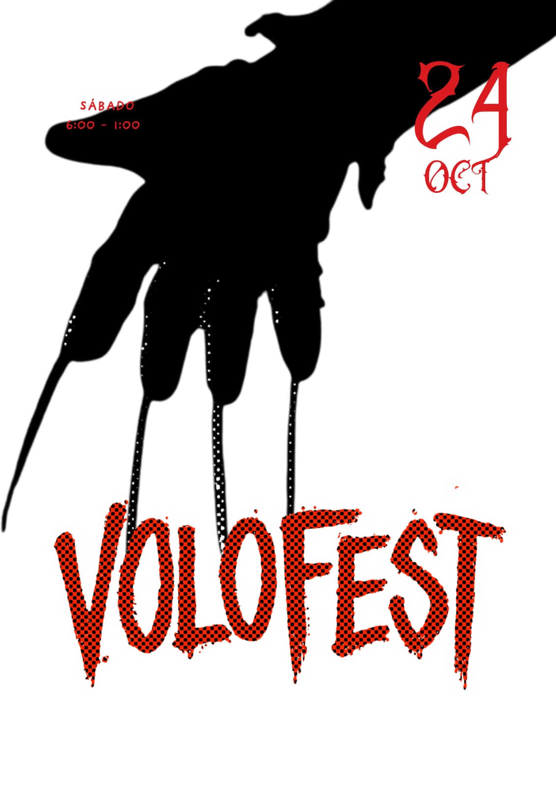 Cartel VOLOFEST — mano