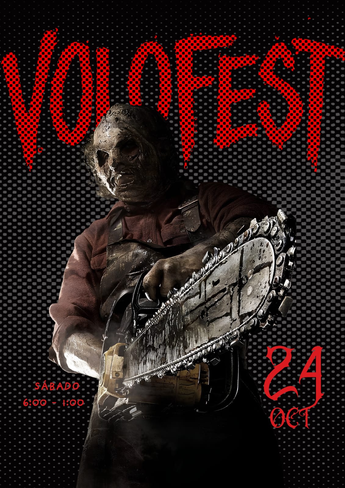Cartel VOLOFEST — motosierra
