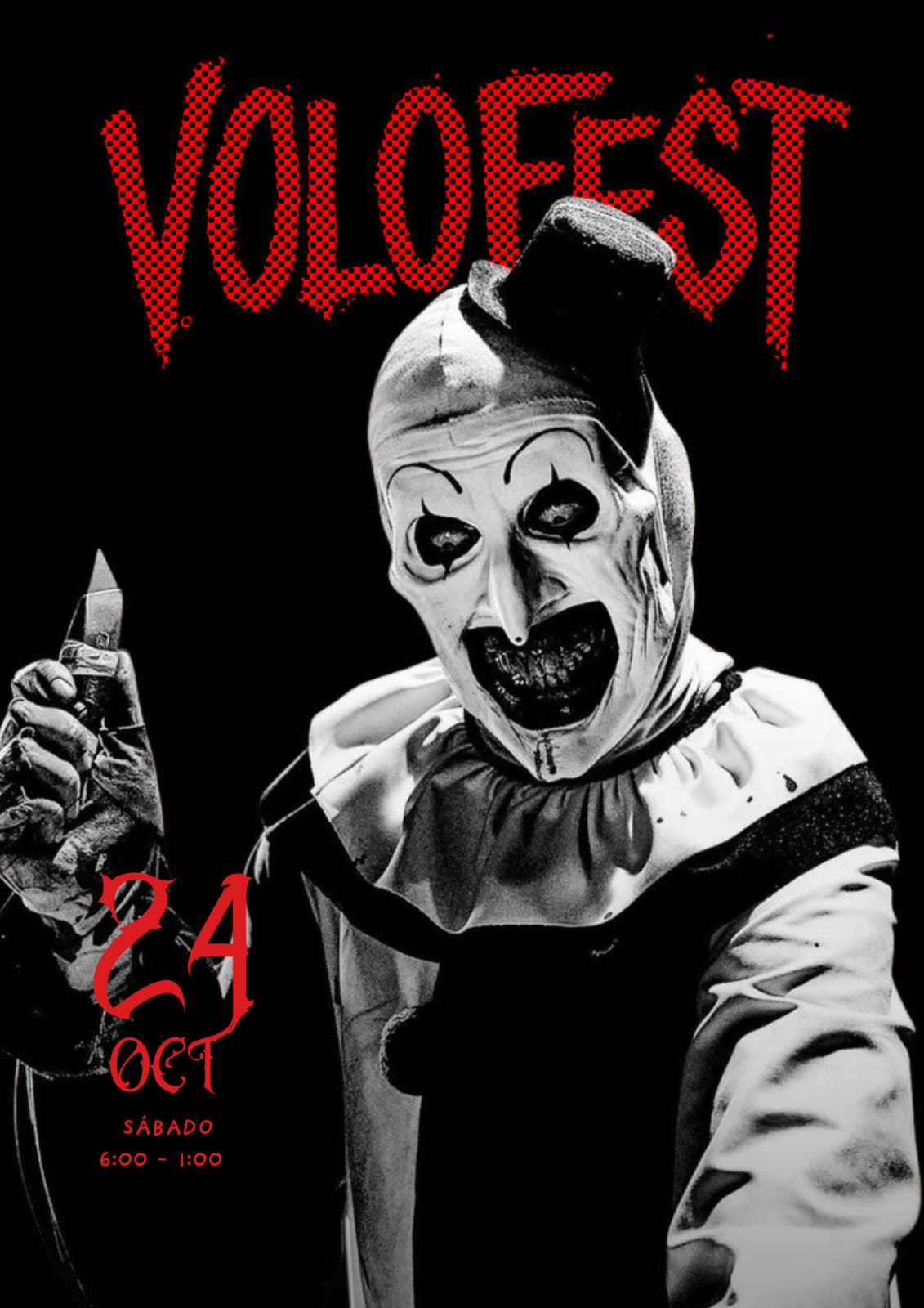 Cartel VOLOFEST — payaso